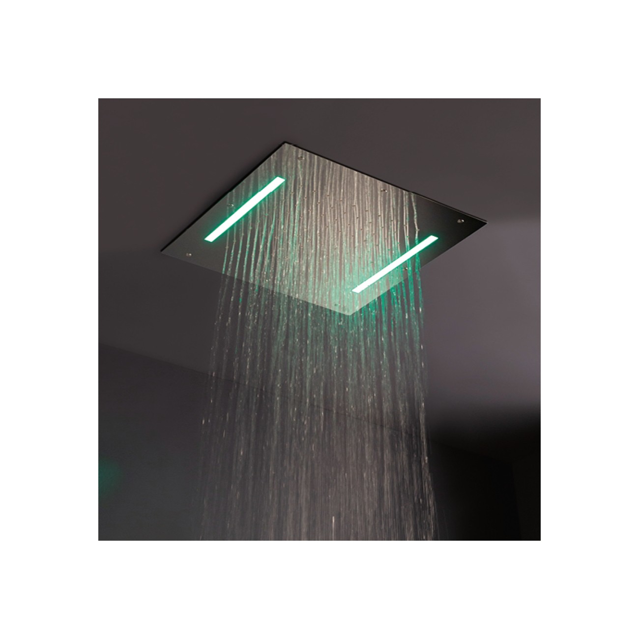 Zazzeri Shirò Skyrain Ceiling showerhead with rain & LED RGB