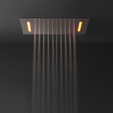 Zazzeri Shirò Skyrain pomme de douche au plafond avec pluie et RGB LED