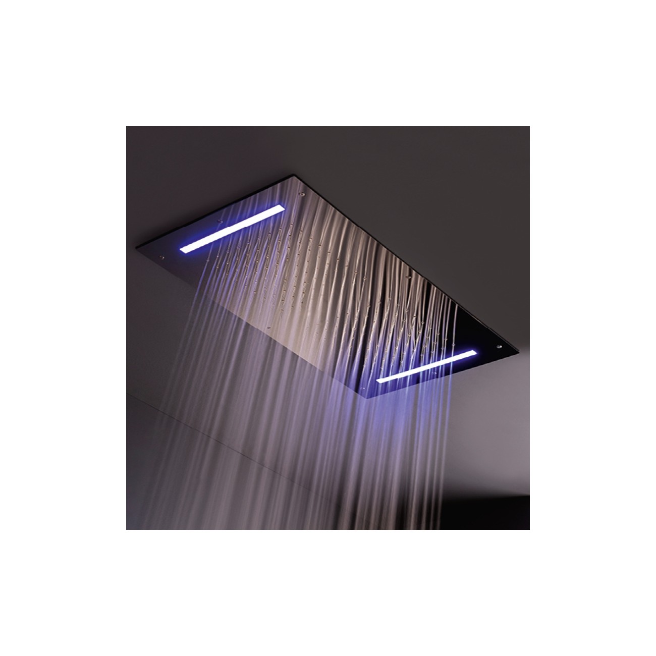 Zazzeri Shirò Skyrain Pomme de douche au plafond avec pluie et RGB LED