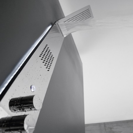 Zazzeri Obliqua Colonna doccia intera con soffione inclinato