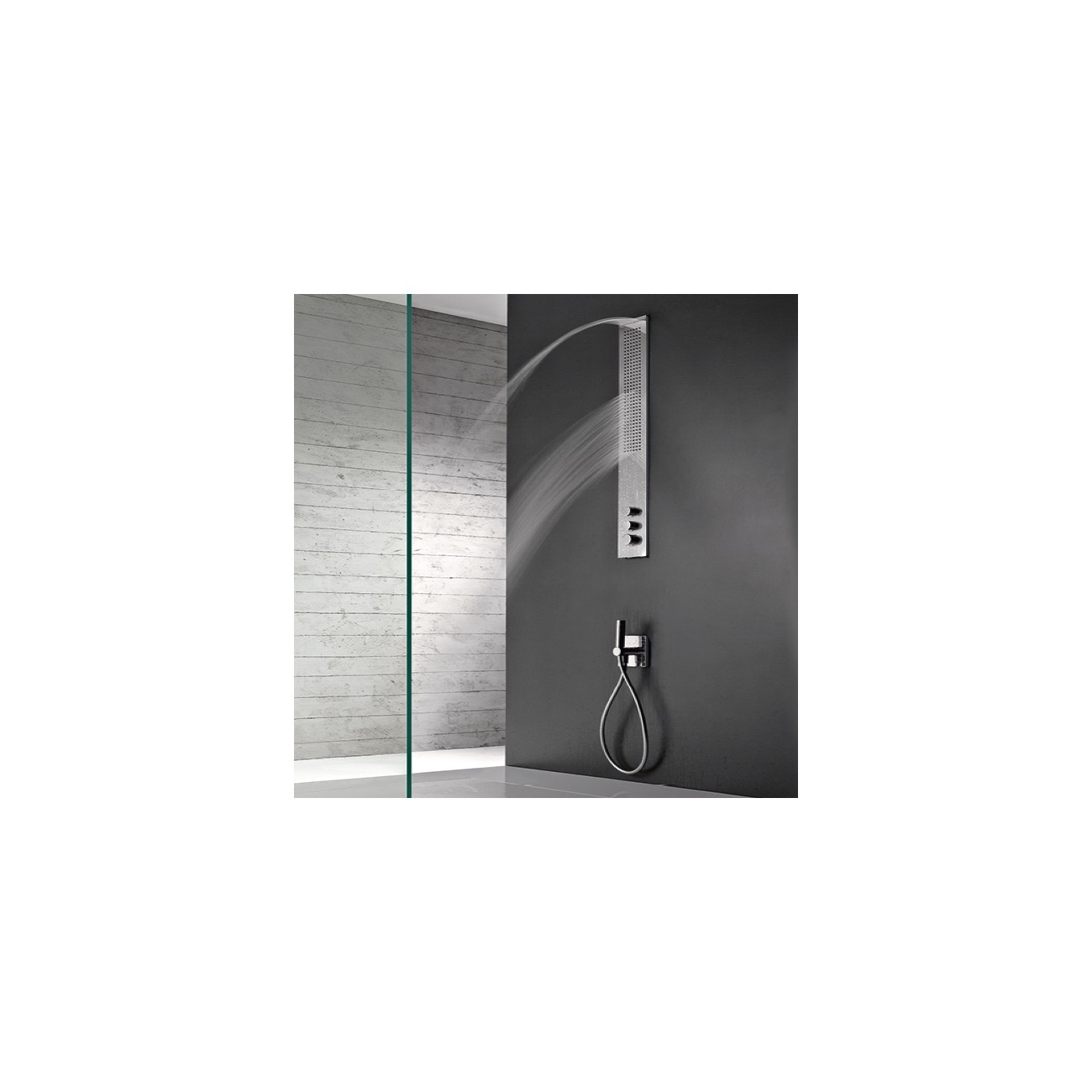 Zazzeri Obliqua Two pieces shower column