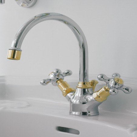 Zazzeri 802 Rubinetteria lavabo monoforo con collo girevole