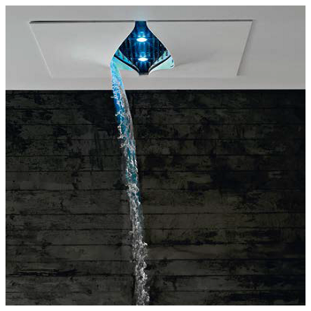 Zazzeri VIRGIN Pomme de douche avec cascade et led à couleurs