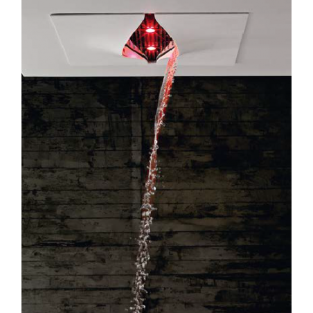 Zazzeri VIRGIN Pomme de douche avec cascade et led à couleurs
