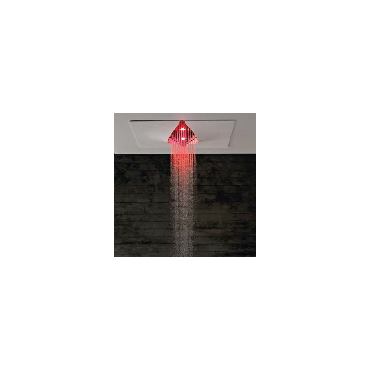 Zazzeri VIRGIN Pomme de douche avec cascade et led à couleurs