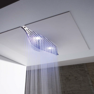Zazzeri VIRGIN Showerhead with waterfalls and coloured led