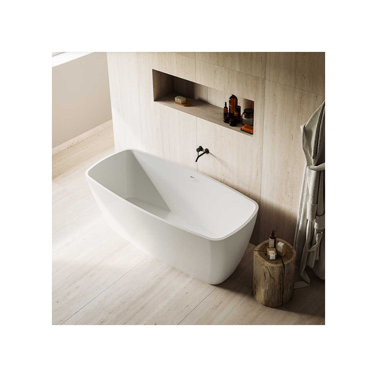 Glass 1989 Freya baignoire en MineraLite