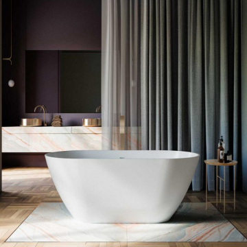 Glass 1989 Plum Freestanding bathtub