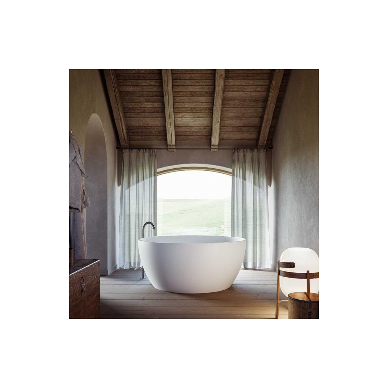 Glass 1989 Momoa Freestanding bathtub