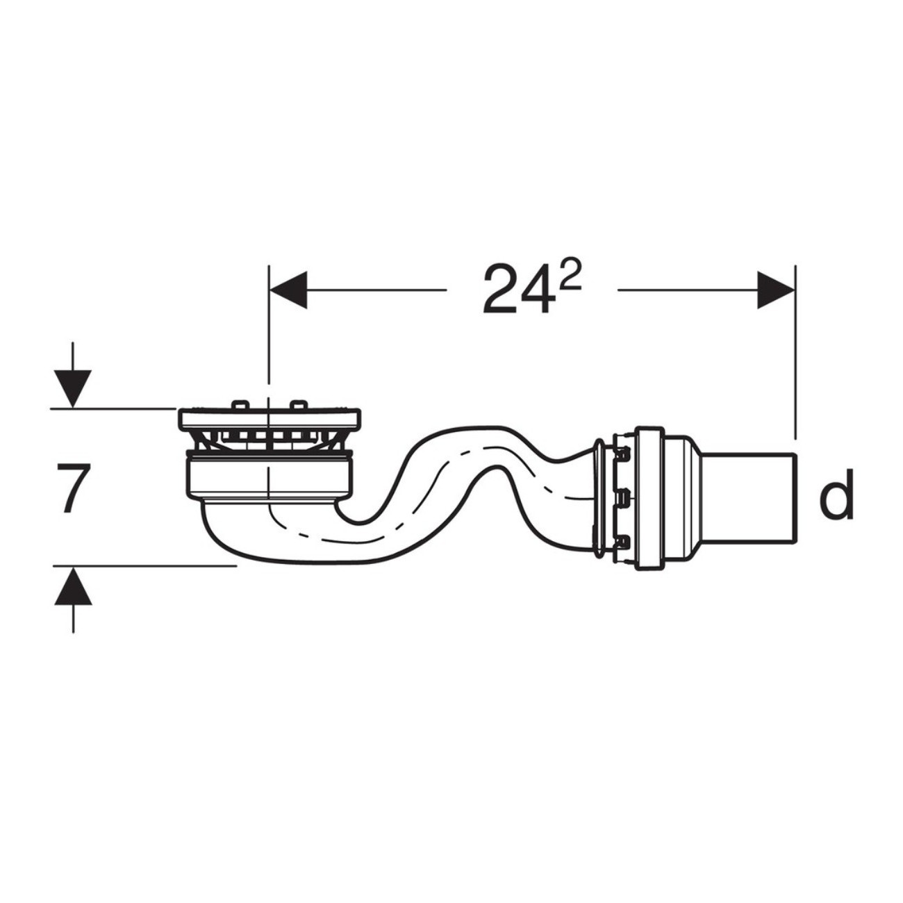 Geberit Plat de douche Sestra