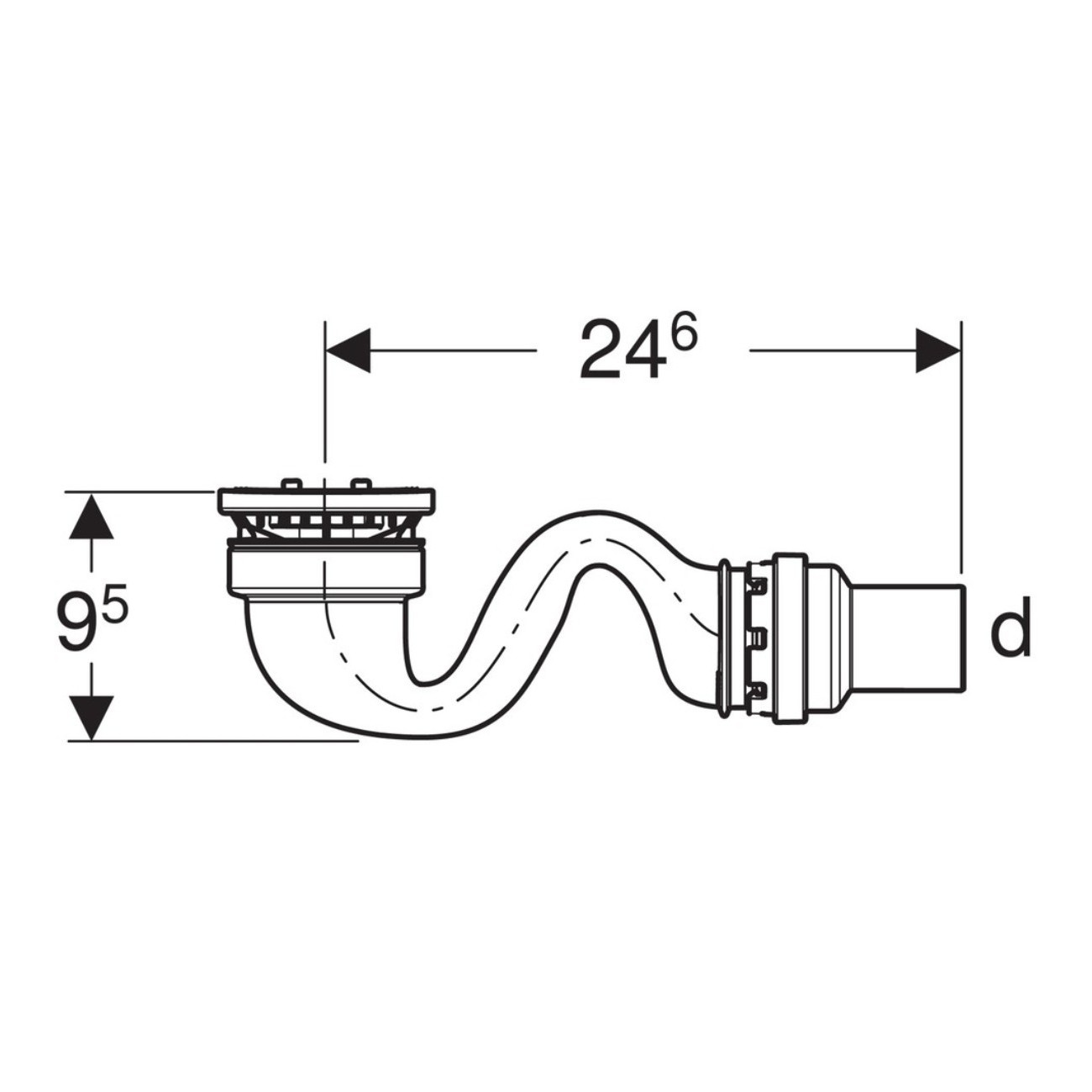 Geberit Plat de douche Sestra