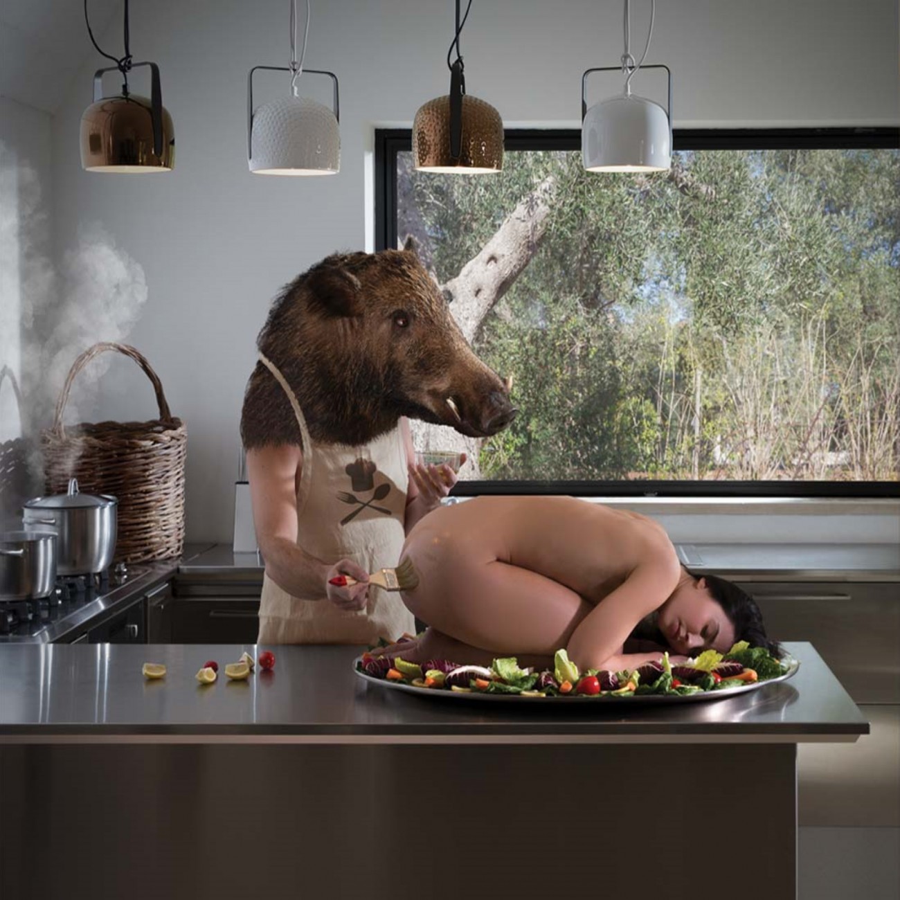 Karman Bag White Lampada a sospensione