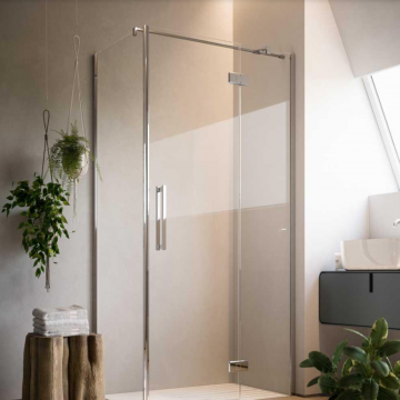 Glass 1989 Harlem door with side panel